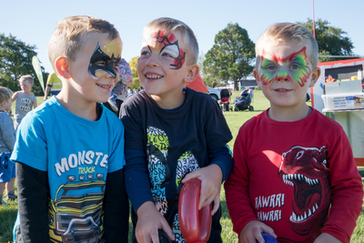 Picnic in the Park facepainted children